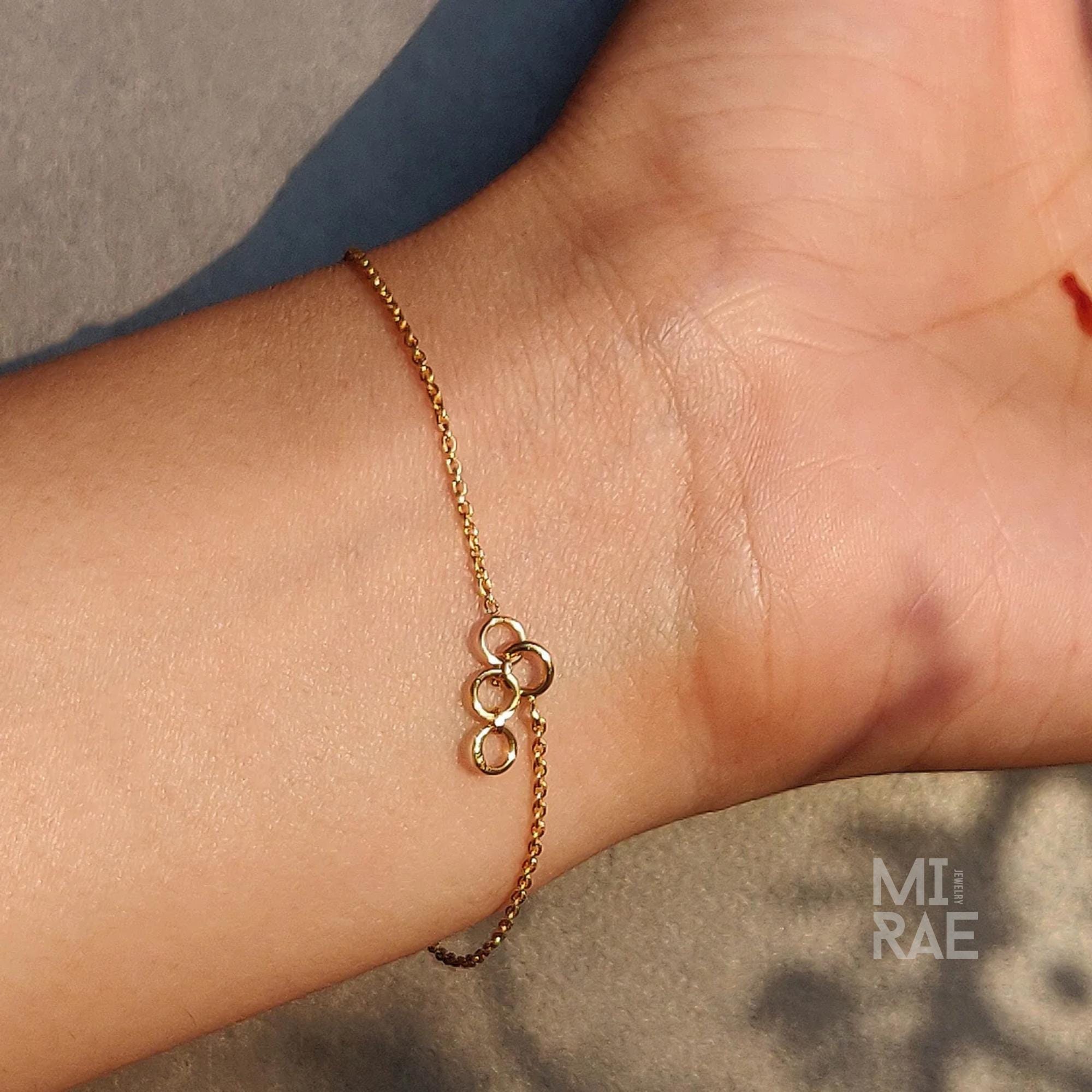 Gold Diamond Clover Bracelet