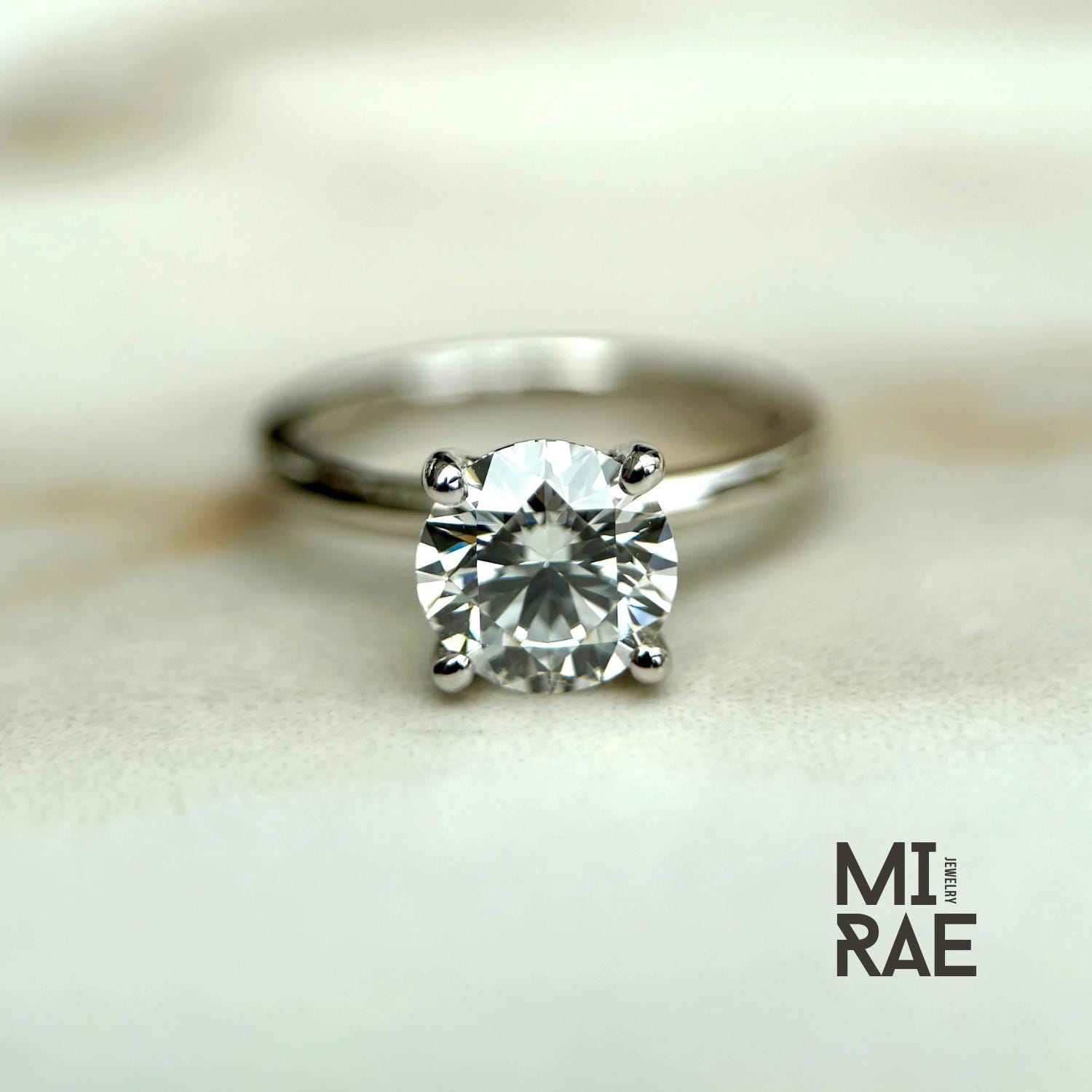 1ct Lab Grown Diamond Engagement Ring β IGI Certified Sustainable 14K Gold Solitaire | Ethical Wedding Ring for Her