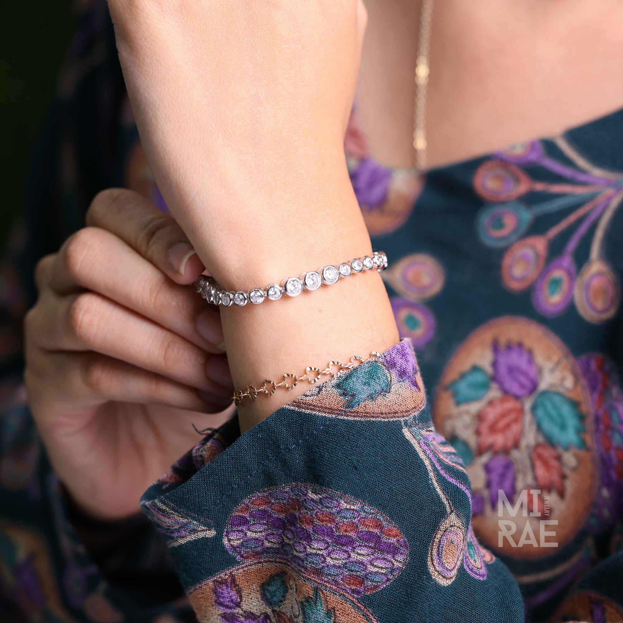 Tennis Bracelet, Gold Tennis Bracelet, Cubic Zirconia Tennis Bracelet, Dainty Bracelet, Diamond Bracelet, Gift for Her, Minimalist Bracelet