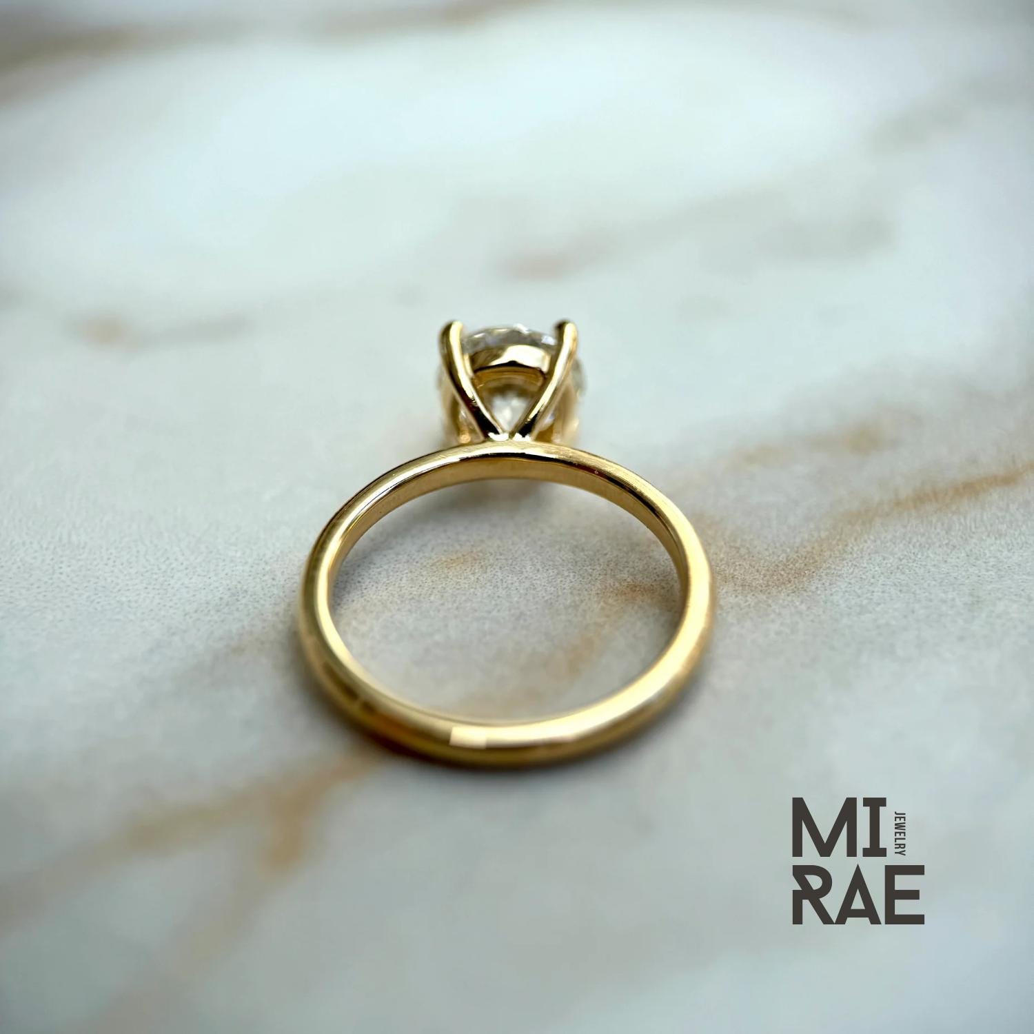 1ct Lab Grown Diamond Engagement Ring – IGI Certified Sustainable 14K Gold Solitaire | Ethical Wedding Ring for Her