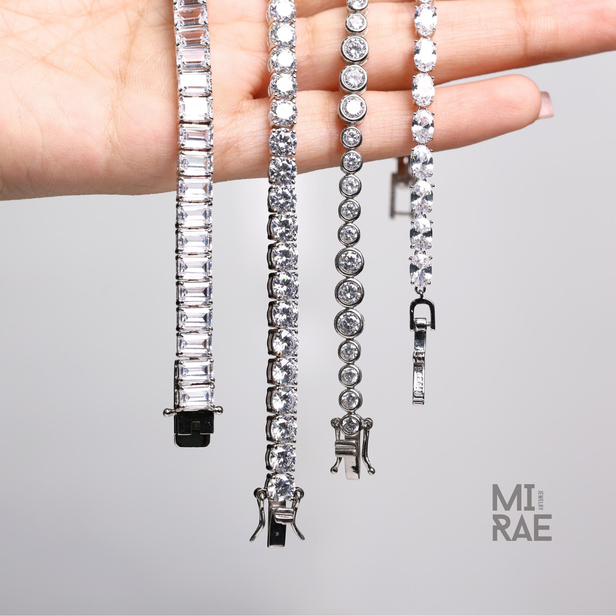 925 Sterling Silver CZ Tennis Bracelet