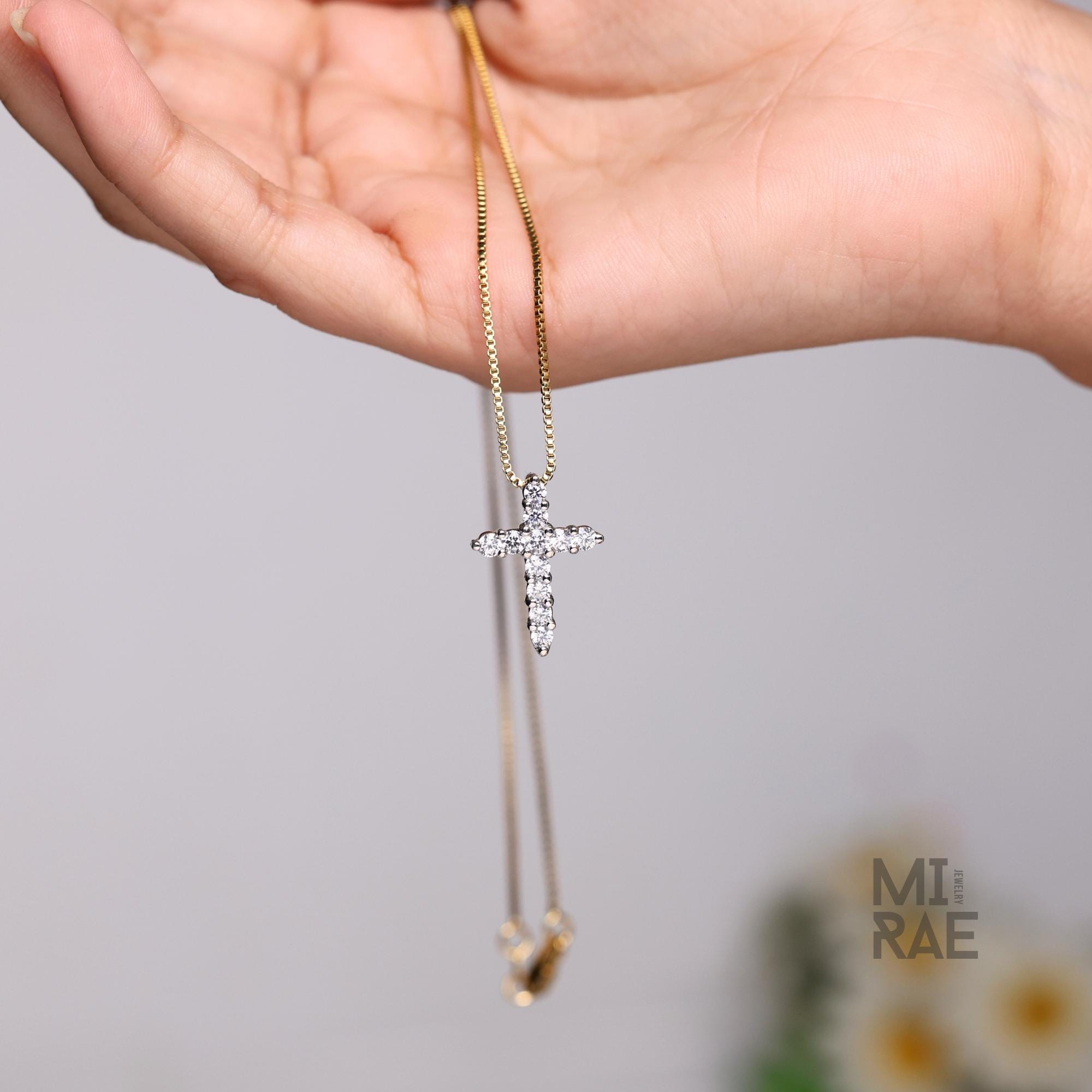 Lab Grown Diamond Cross Pendant