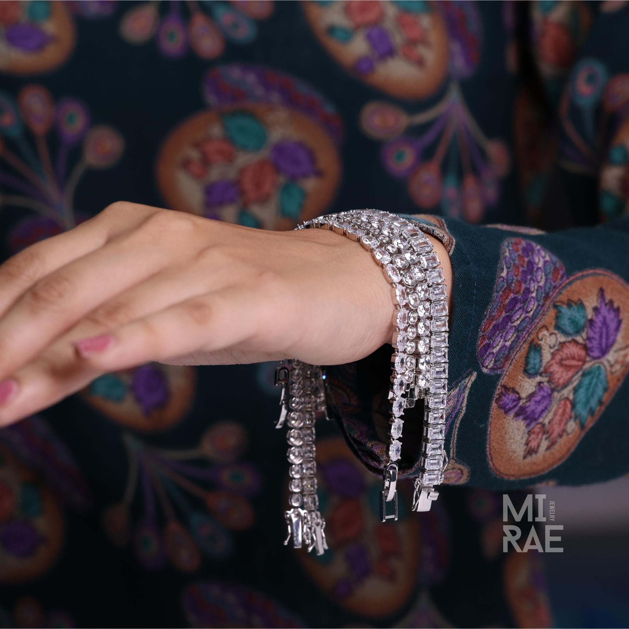 925 Sterling Silver CZ Tennis Bracelet