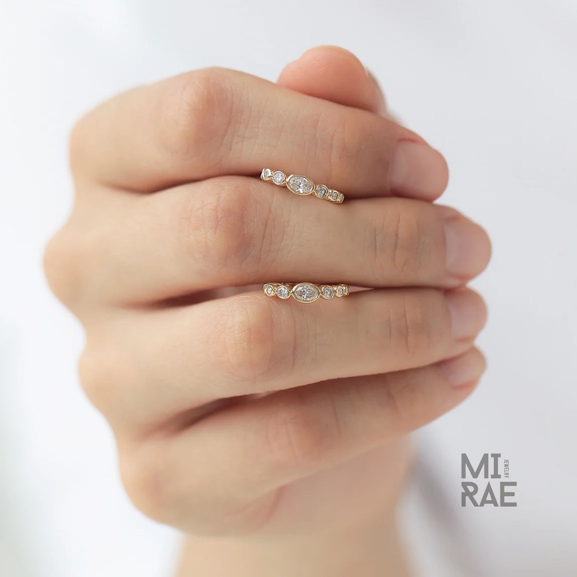 Oval Diamond Bezel Set Hoop Earrings | Lab Grown Diamond 14K Gold Hoops | Everyday Luxury Earrings