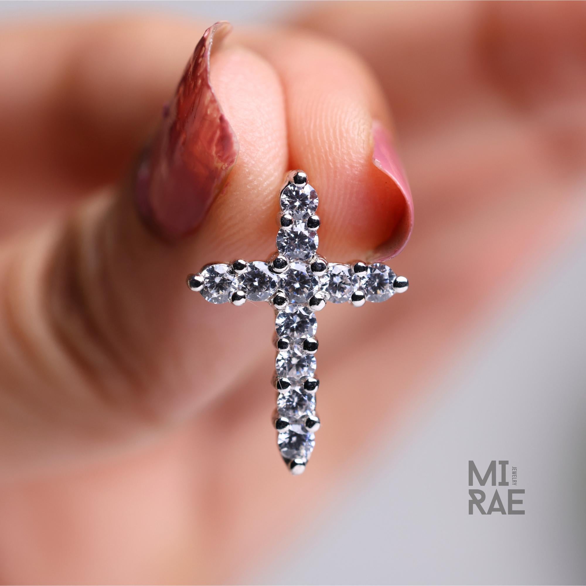 Lab Grown Diamond Cross Pendant