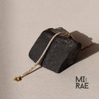 Half Tennis & Half Paperclip Chain Bracelet, Dainty Gold Minimalist Jewelry, Luxury Gift for Her, Stacking Adjustable Birthstone Link Chain