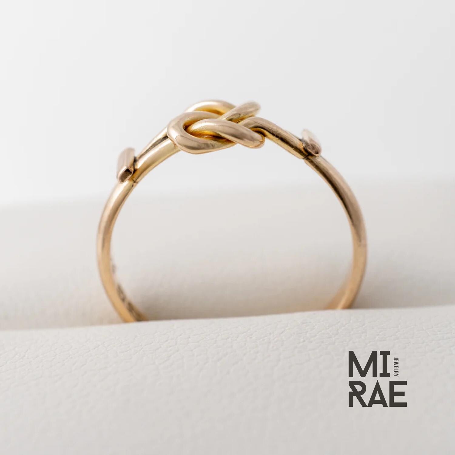 Victorian Knot Ring: 14K Yellow Gold Promise Ring
