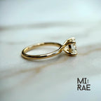 1ct Lab Grown Diamond Engagement Ring – IGI Certified Sustainable 14K Gold Solitaire | Ethical Wedding Ring for Her