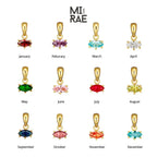 Personalized 10K Gold Marquise Birthstone Pendant: Custom Mother's Necklace