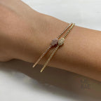 Diamond Hamsa Hand Bracelet in 14k Rose Gold, Hamsa Bracelet, Diamond Bangle, Stackable Bangle, Premium Yellow White, Flexible Bangle Gift