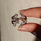 14k Yellow Gold Lab Grown Diamond Ring: Multi-Shape Solaris Design