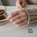 Minimalist 10K Solid Gold Band: Thin Stacking Ring