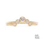 Dainty Lab Grown Diamond Wedding Band: Modern Bezel Stacking Ring