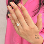 Marquise Cut Lab Grown Diamond Solitaire Engagement Ring: 14k Gold, IGI Certified