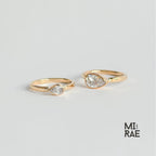Moissanite Bezel Ring: Multi-Shape 1 Carat, Sterling Silver & 10K Gold