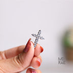 Lab Grown Diamond Cross Pendant: 14k Gold Religious Necklace