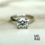 1ct Lab Grown Diamond Engagement Ring – IGI Certified Sustainable 14K Gold Solitaire | Ethical Wedding Ring for Her