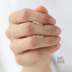 Oval Diamond Bezel Set Hoop Earrings | Lab Grown Diamond 14K Gold Hoops | Everyday Luxury Earrings