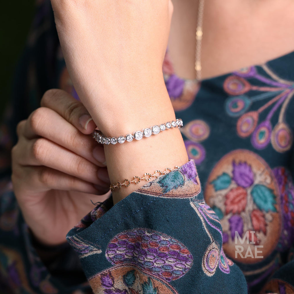 Tennis Bracelet, Gold Tennis Bracelet, Cubic Zirconia Tennis Bracelet, Dainty Bracelet, Diamond Bracelet, Gift for Her, Minimalist Bracelet