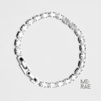 Moissanite or Cubic Zirconia Tennis Bracelet 925 Sterling Silver Minimalist Bridal Jewelry Bridesmaid Gift Dainty Chain