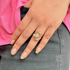 2.00 Carat Pear Cut Lab Grown Diamond Ring: 14K Yellow Gold CVD Solitaire