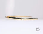 14K Gold Diamond Bangle Bracelet: 1ct Graduated Crossover Design