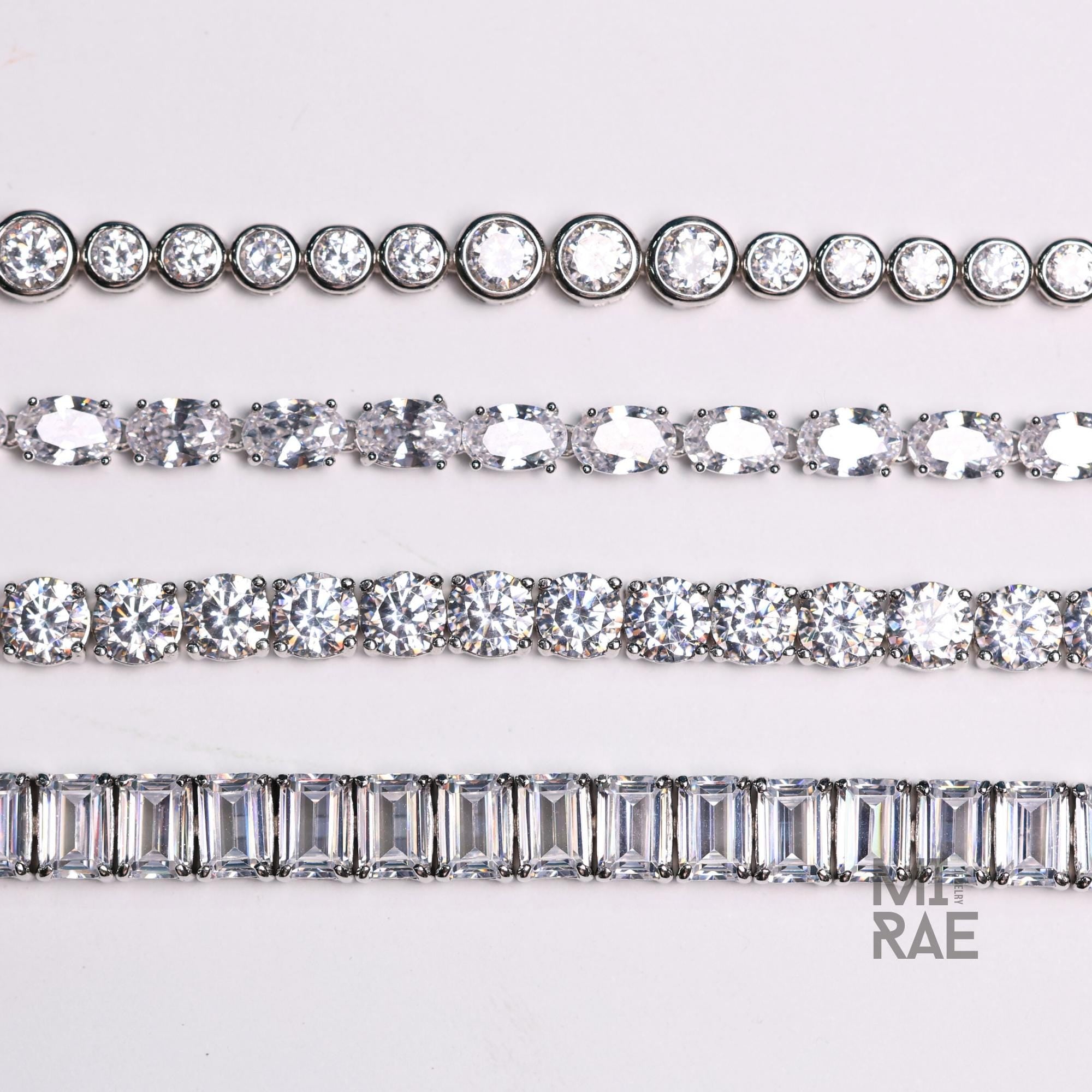 925 Sterling Silver CZ Tennis Bracelet