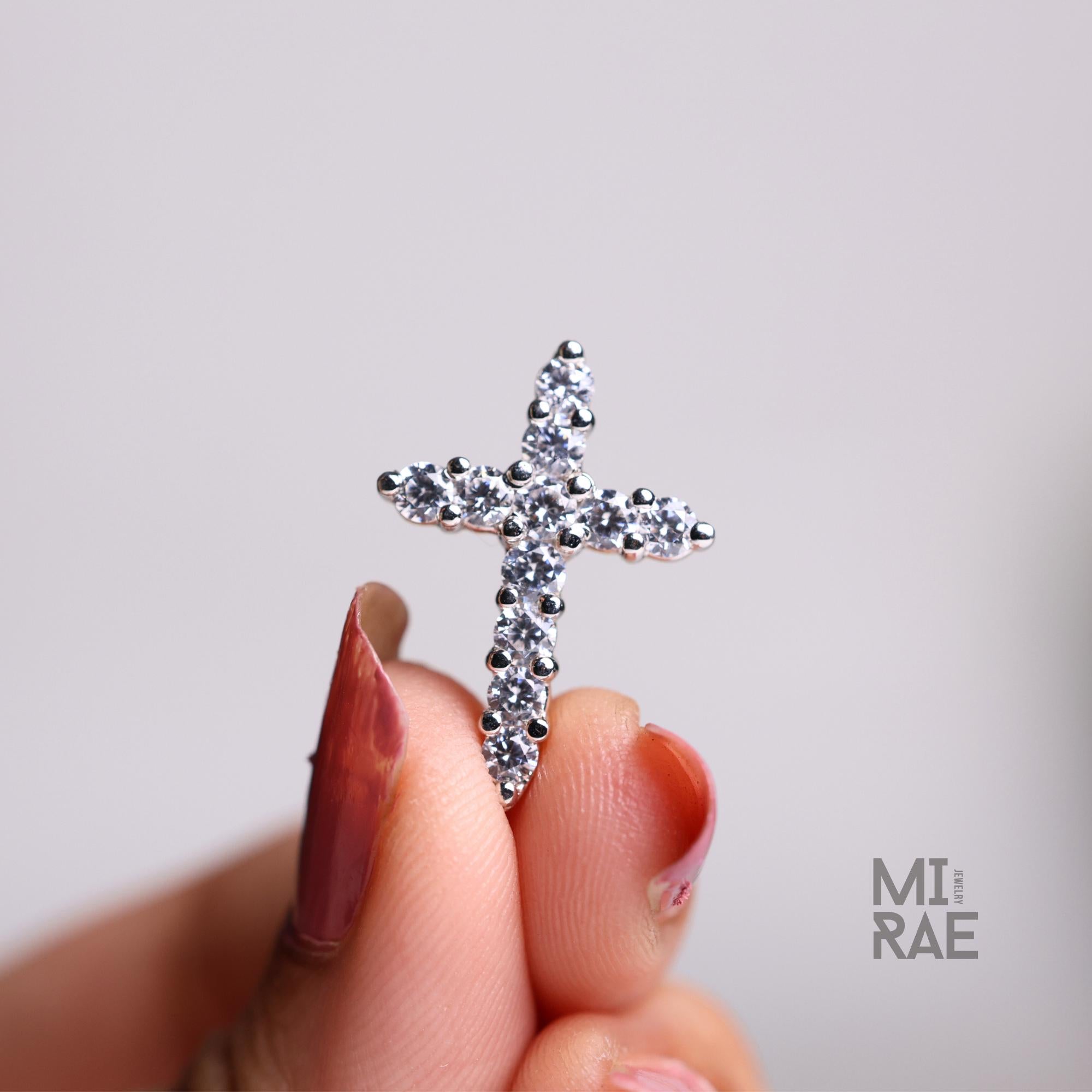 Lab Grown Diamond Cross Pendant