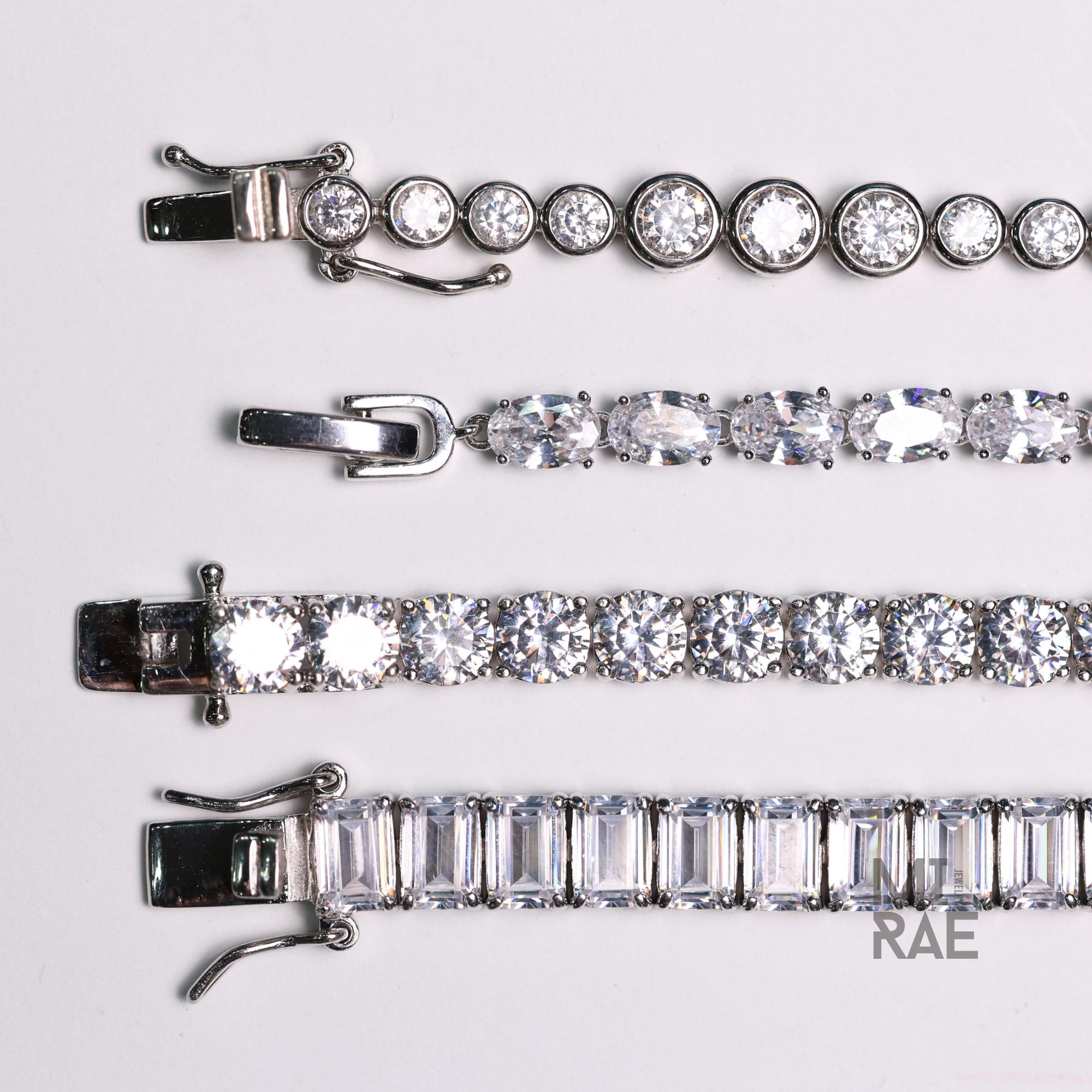 925 Sterling Silver CZ Tennis Bracelet