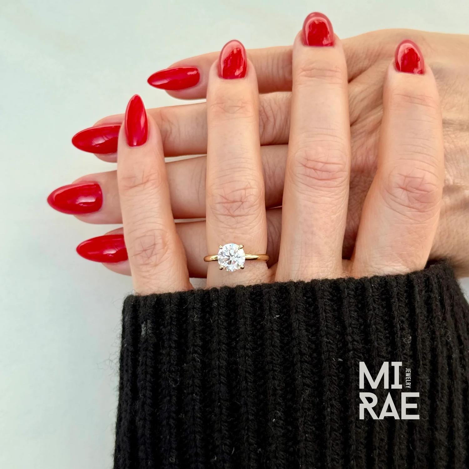 1ct Lab Grown Diamond Engagement Ring – IGI Certified Sustainable 14K Gold Solitaire | Ethical Wedding Ring for Her