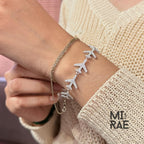 Moissanite Airplane Bracelet, Traveler Gift, Dainty Airplane Tennis Paved Diamond Bracelet, Traveler Luxury Jewelry, Gift for Her