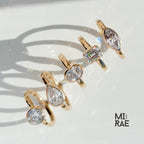 Moissanite Bezel Ring: Multi-Shape 1 Carat, Sterling Silver & 10K Gold