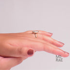 2 Carat Marquise Lab Created CVD Diamond Bezel Set Ring | 14K Gold Shank Engagement Ring | Vintage Modern Cathedral Bridal Jewellery