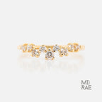 Diamond Stacking Band | Dainty Gold Eternity Ring | Handmade Stackable Ring