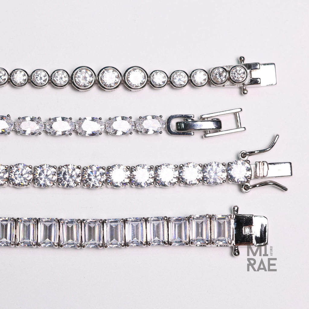 925 Sterling Silver CZ Tennis Bracelet, Minimalist Diamond Chain, Rhodium Plated, Bridesmaid Gift, Wedding Jewelry, Elegant Silver Bracelet