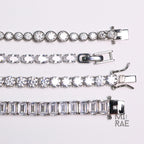 925 Sterling Silver CZ Tennis Bracelet, Minimalist Diamond Chain, Rhodium Plated, Bridesmaid Gift, Wedding Jewelry, Elegant Silver Bracelet