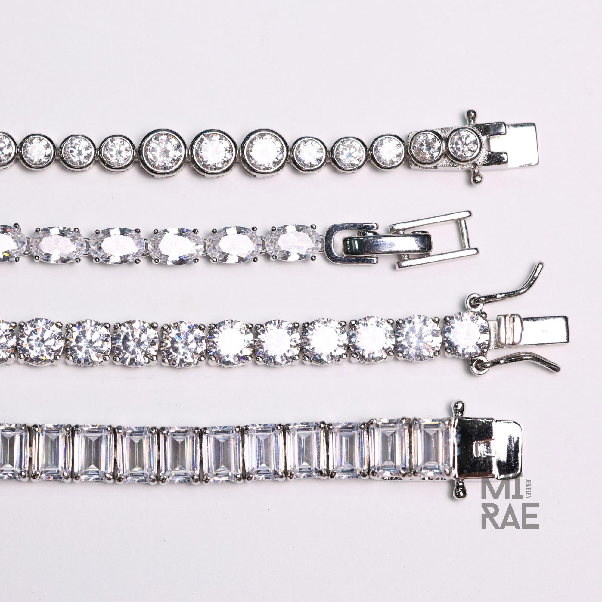 925 Sterling Silver CZ Tennis Bracelet