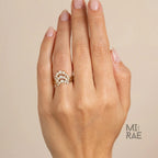 Moissanite Sterling Silver Curved Wedding Band: Dainty Crown Nesting Ring