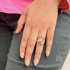 2.00 Carat Pear Cut Lab Grown Diamond Ring: 14K Yellow Gold CVD Solitaire