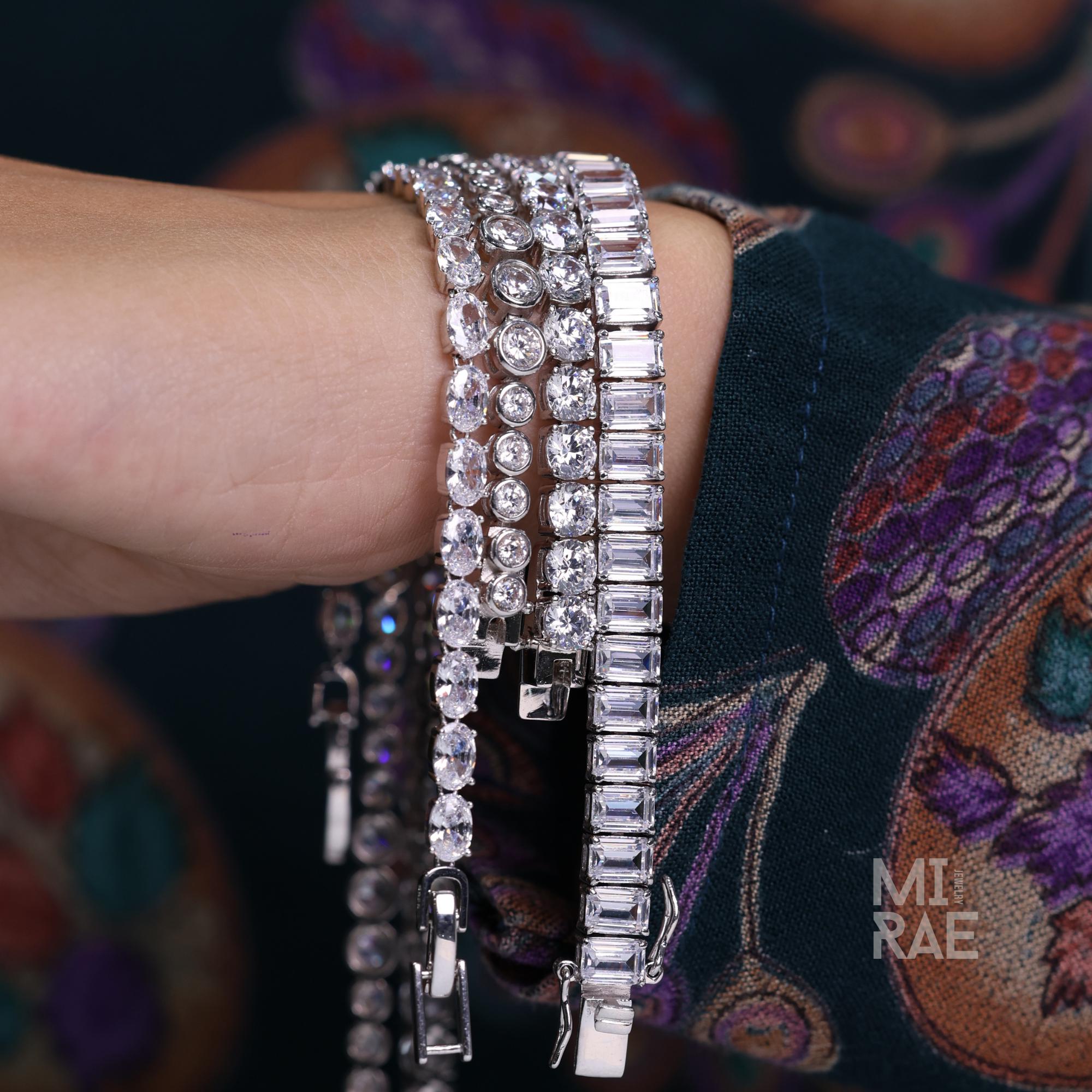 925 Sterling Silver CZ Tennis Bracelet