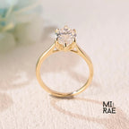 2 Carat Marquise Moissanite Solitaire Ring: Sterling Silver Engagement, Anniversary