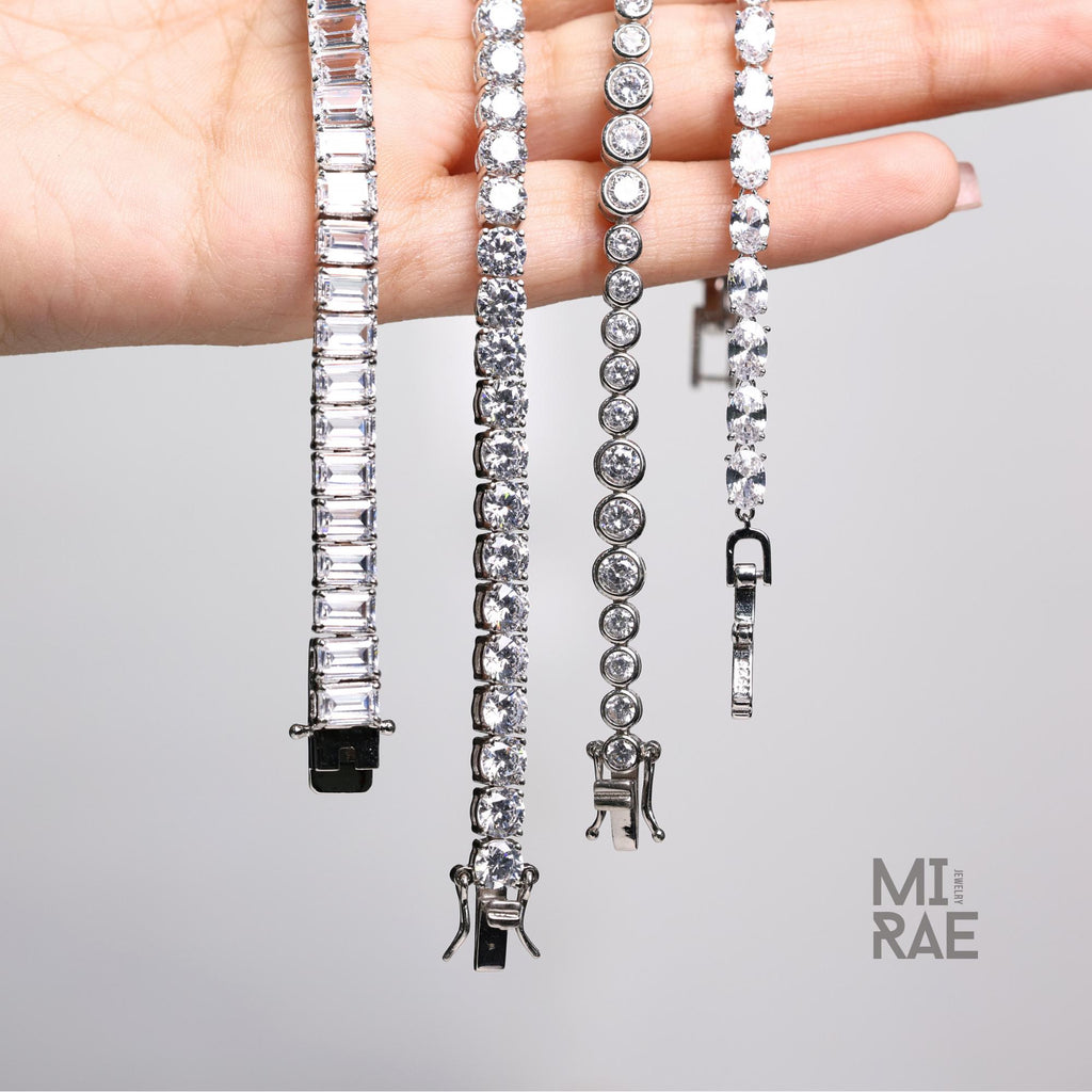 925 Sterling Silver CZ Tennis Bracelet, Minimalist Diamond Chain, Rhodium Plated, Bridesmaid Gift, Wedding Jewelry, Elegant Silver Bracelet