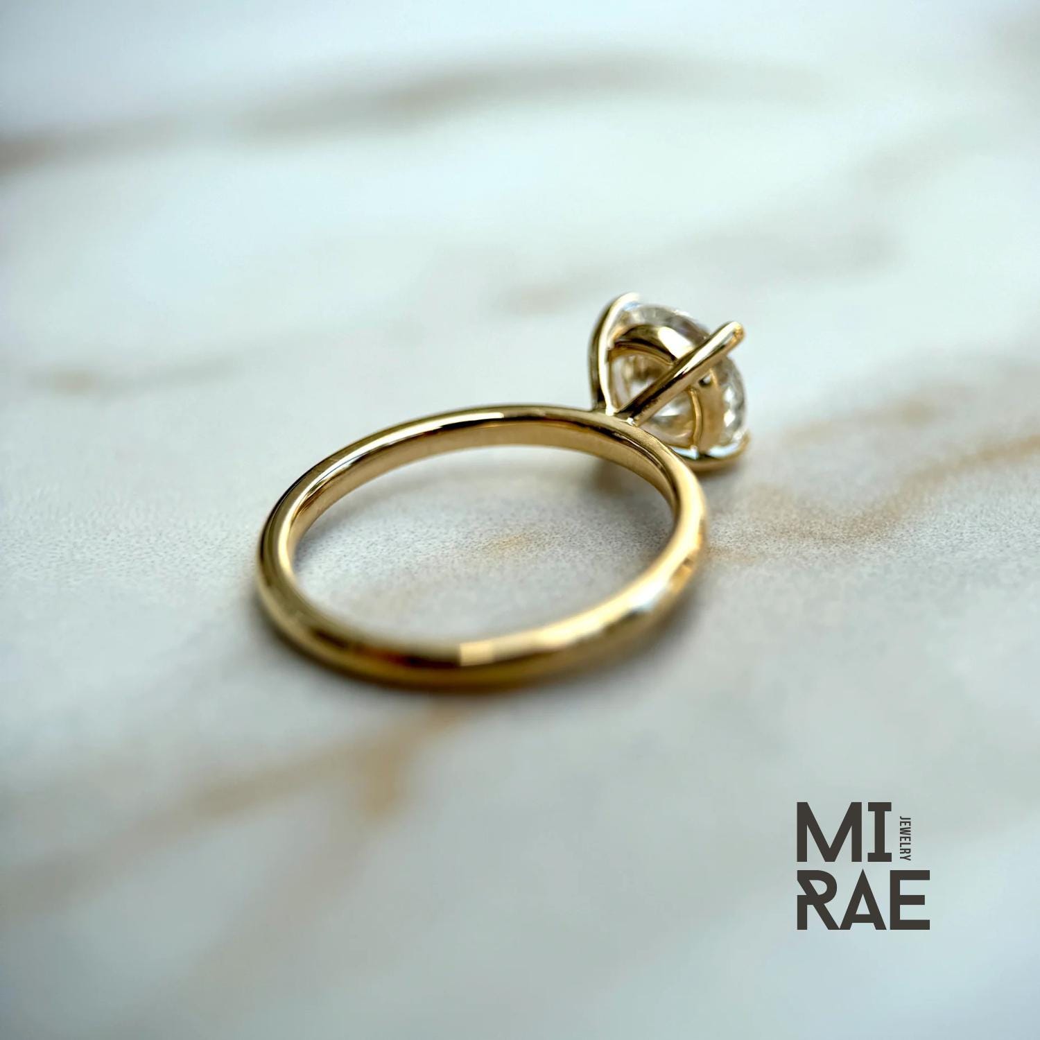 1ct Lab Grown Diamond Engagement Ring – IGI Certified Sustainable 14K Gold Solitaire | Ethical Wedding Ring for Her