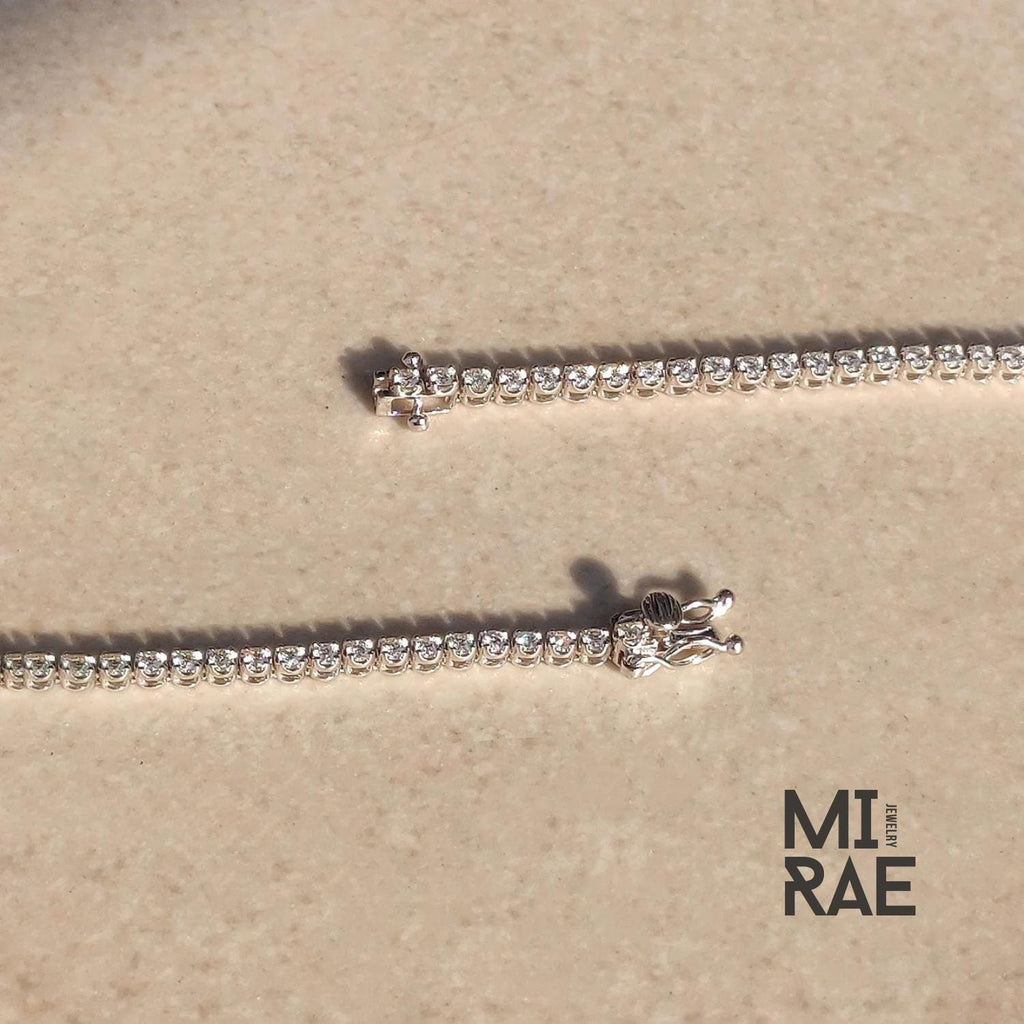 Moissanite Tennis Bracelet: D Color VVS1 Sterling Silver Wedding Jewelry