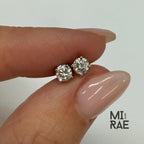 Lab Grown Diamond Stud Earrings: 14K Gold, Screw Back