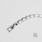 Moissanite or Cubic Zirconia Tennis Bracelet 925 Sterling Silver Minimalist Bridal Jewelry Bridesmaid Gift Dainty Chain