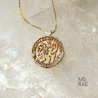 St. Christopher Miraculous Medallion | Patron Saint of Travel | Diamond Accent Gold Pendant